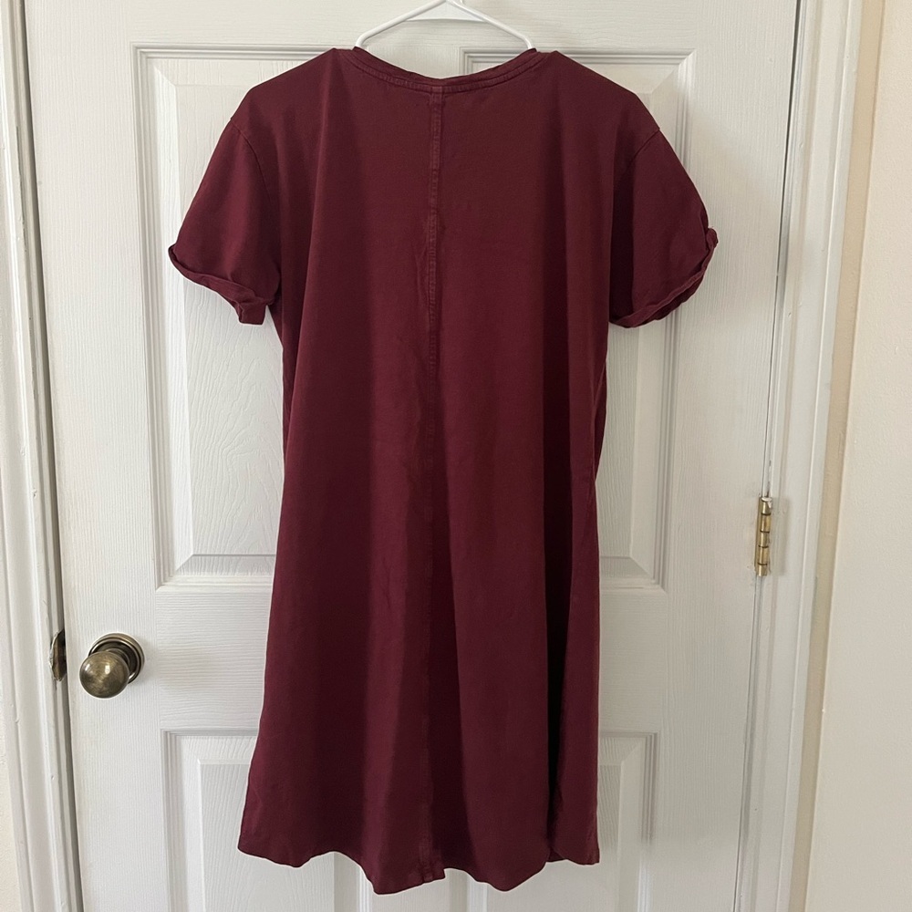 Daily Ritual Burgundy Mini Dress - Picture 3 of 4